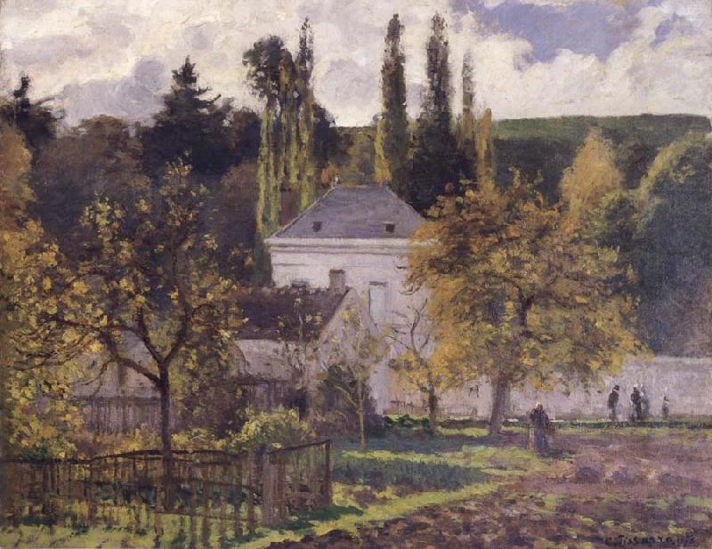 Camille Pissarro Villa at L-Hermitage,Pontoise Maison bourgeoise a L-Hermitage,Pontoise oil painting picture